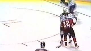 Dan Kordic vs Brantt Myhres Nov 23 1996 [upl. by Ideih]