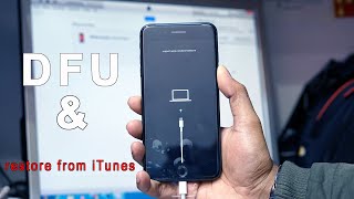 How to Reset iphone 7 plus amp restore from itunes  New IOS  DFU Mode [upl. by Cleasta]