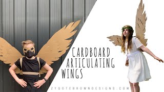 How to make Cardboard Articulating Wings [upl. by Ylrad]