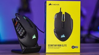 Mouse Scimitar RGB Elite para MMO e MOBA 17 botões programaveis [upl. by Yema]