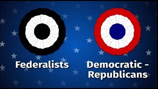 The First Political Parties of the US Federalist vs Democratic Republicans  History with Ms H [upl. by Fayre]