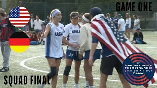 Roundnet World Championship 2024  USA v Germany  Squad Final  Game 1 [upl. by Aivek]