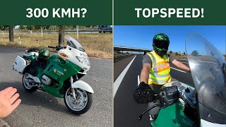 Wie schnell ist ein POLIZEI MOTORRAD [upl. by Aicirtam]