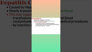 Hepatitis C causes symptoms amp treatment Types of Hepatitis Virus Medical Shorts shorts [upl. by Akired]