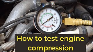 How To Test Engine Compression With Innova 3612 Compression Tester Kit [upl. by Ytsrik]