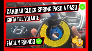 ✅️ Como Cambiar El CLOCK SPRING CINTA Del Air Bag HYUNDAI ELANTRA y KIA FORTE 20112016 [upl. by Lohcin]