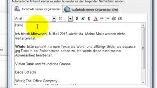 Automatische Antworten einrichten [upl. by Monjo]