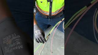 BEST Electrical Wire Installation Pulling Head  NEVER FAILS electrical electrician electricity [upl. by Arnulfo109]