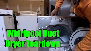 Whirlpool Dryer Teardown Clean Out [upl. by Francene542]