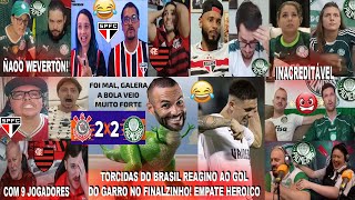 TORCIDAS DO BRASIL AO GOL DO RODRIGO GARRO NO PALMEIRAS 2X2 CORINTHIANS  WEVERTON ERROU FINALZINHO [upl. by Ytirahs554]