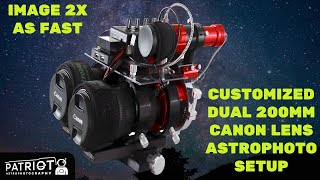 Dual 200mm Canon Lens Astrophotography Rig Overview [upl. by Drais]