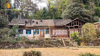 Un hombre transgénero👩 bendecido con manos hábiles  Renueva una casa antigua de madera y el jardín [upl. by Osric330]