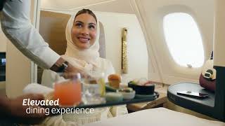 Experience our Business Class on board the A380  Etihad Airways [upl. by Nylaehs]