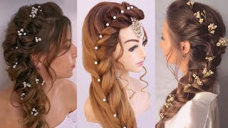 Navratri Special Hairstyles 2024 l easy braids hairstyles for long hair l bridal hairstyles kashees [upl. by Lebar]