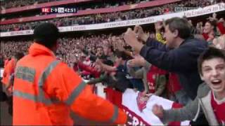 Van Persie and Fabregas Score Against Tottenham Arsenal Tottenham 30 [upl. by Lemuel]