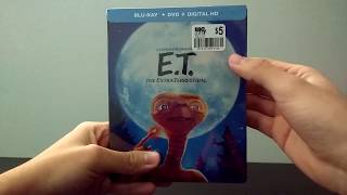 ET The Extra Terrestrial Bluray Steelbook Unboxing One Shot [upl. by Itida]