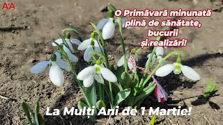 1 Martie 2024 La Mulți Ani 🌷 [upl. by Giorgia]