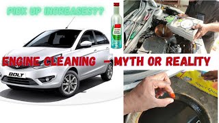 Car Engine Flushing With Castrol Engine Shampoo  Myth or Reality  engineflush tatacars car [upl. by Ennywg731]