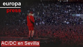 ACDC hace vibrar Sevilla con su hardrock en su primer concierto [upl. by Eelyab]