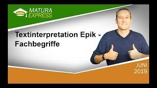 Textinterpretation Epik 1  Zentralmatura Deutsch September 2019 21 [upl. by Elleron64]