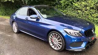 201766 Mercedes C220d AMG Line Premium Plus 4Matic C63S Styling on sale at TVS Specialist Cars [upl. by Ydorb]