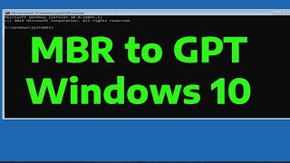 How To Convert MBR to GPT During Windows 10 Installation [upl. by Maiga849]