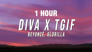 1 HOUR Beyoncé GloRilla  Diva X TGIF TikTok Mashup Lyrics [upl. by Artenek]