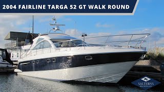 Fairline Targa 52 GT Walk Through [upl. by Eiten]