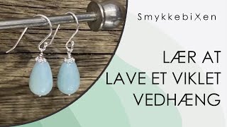 Vikleteknik  Lav vedhæng til smykker  DIY smykker [upl. by Tessy]