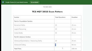 TCS NQT 2025 [upl. by Anil322]