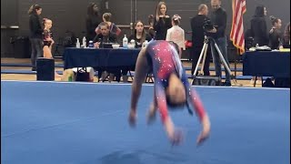 Level 3 Floor USAG Florida State Meet 9 years old 9375 Olivia Artiga [upl. by Apollus933]