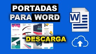 Portadas para Word  Descarga Portadas Gratis [upl. by Orva]