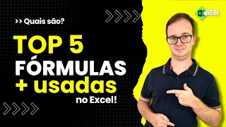 TOP 5 Fórmulas Mais Usadas de Excel  Exemplos Práticos [upl. by Aneekahs282]