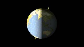 Earths Rotation Animation [upl. by Nanahs]