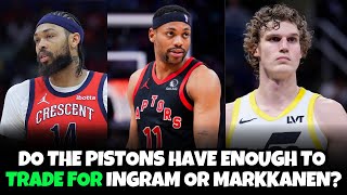 Reacting to The Athletic Detroit Pistons Mock Trades for Brandon Ingram amp Lauri Markkanen [upl. by Ashmead]