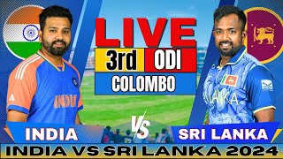 🔴 Live India vs Sri Lanka 3rd One Day Live Match Score amp Commentary  IND vs SL Live match Today [upl. by Libbey]