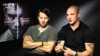 Tom Hardy Joel Edgerton We broke bones for Warrior [upl. by Akirrehs]