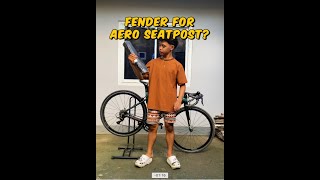 Bike fender that compatible to aero seatpost fender bike [upl. by Bellina351]