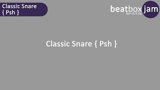 Classic Snare  Psh [upl. by Ayik663]