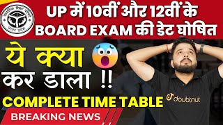 UP Board Class 12 Time Table Out  UP Board Final Exam Date Sheet 2024  2024 Board Time Table [upl. by Kalman]