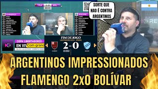 Reação Internacional Flamengo 2x0 Bolívar [upl. by Dnalrah]