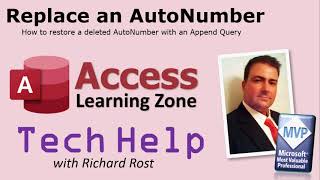 Microsoft Access How to Restore Deleted AutoNumbers [upl. by Odlanier]