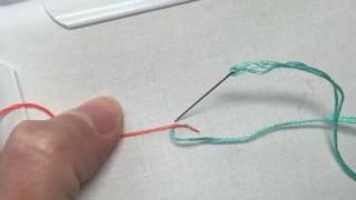 Couching Stitch Embroidery Tutorial [upl. by Atla]