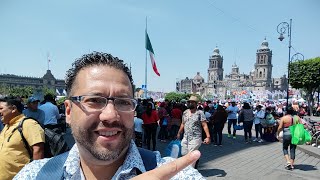 CIENTOS DE MILES DE MEXICANOS LLEGAN AL ZOCALO PARA APOYAR A CLAUDIA EN EL ZOCALO DE LA CDMX [upl. by Boyd]