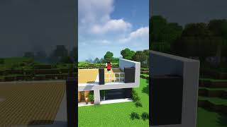 Minecraft Easy Modern House 🏠 minecraft shorts [upl. by Eydie]