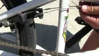 BMX Bike Brake Adjustment [upl. by Shaina351]