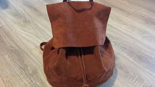 backpack  Leather craft  bag  handmade [upl. by Carrick]