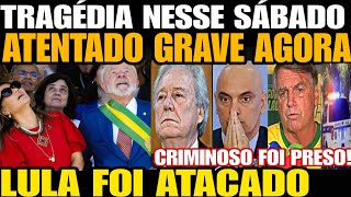 TRAGÉDIA ATENTADO GRAVE AGORA VÁRIOS T1R0S 2 M0RT05 LULA DA SILVA FOI ATACADO EM REUNIÃO P CAIAD [upl. by Alica]