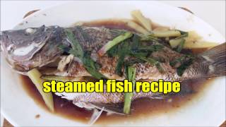 STEAMED FISH RECIPE [upl. by Llerdnam]