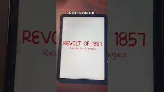 Notes on Revolt of 1857 goodnotes [upl. by Keller878]